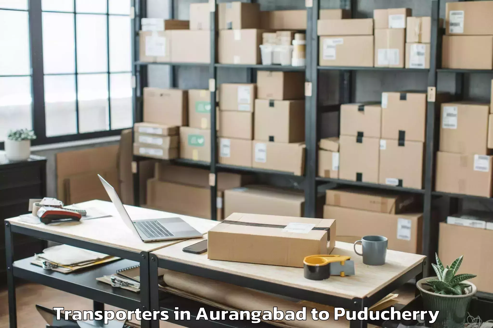 Easy Aurangabad to Sri Balaji Vidyapeeth Puducher Transporters Booking